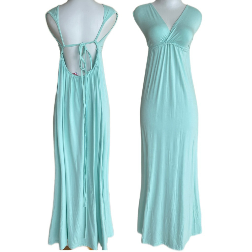 Long Dress Wanita Santai – Dress Pantai / Casual Outfit Rayon Adem
