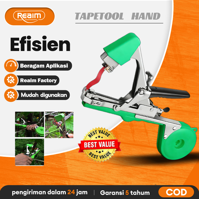 Reaim Tapetool Hand Tying Machine Tapetool Starter Kit tapetool pengikat tanaman Alat Ikat Ranting u