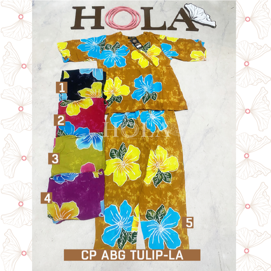 HOLA_FASH | SETELAN CP ABG BATIK TULIP, ONESET ABG, BATIK RUMAH, BATIK RAYON
