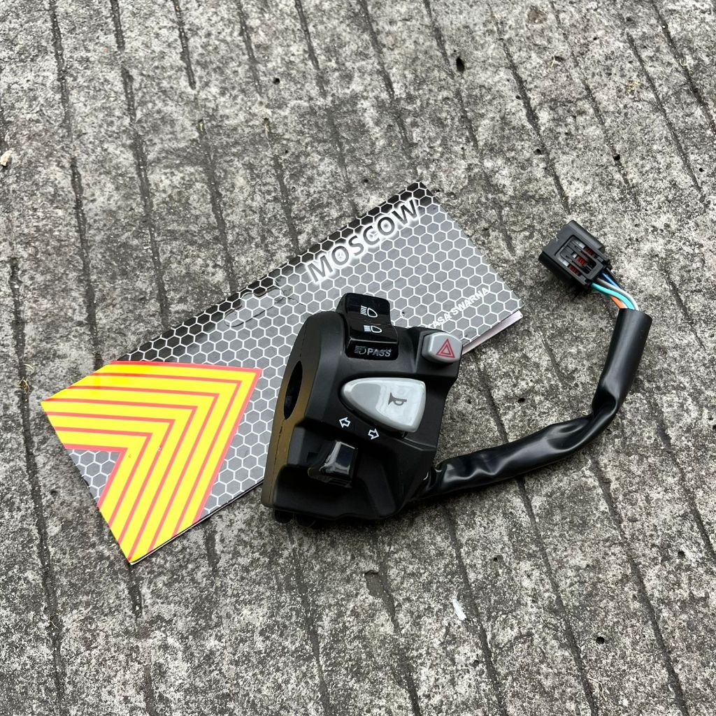 SAKLAR KIRI DIM 3 SAKLAR KIRI VARIO 125/150 NEW HAZARD PLUS TOMBOL FLASH TEMBAK HI LOW HOLDER ALL NE