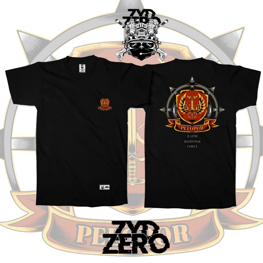 zydzero kaos ranger pelopor/kaos pelopor terbaru/kaos pelopor brimob/kaos pria murah