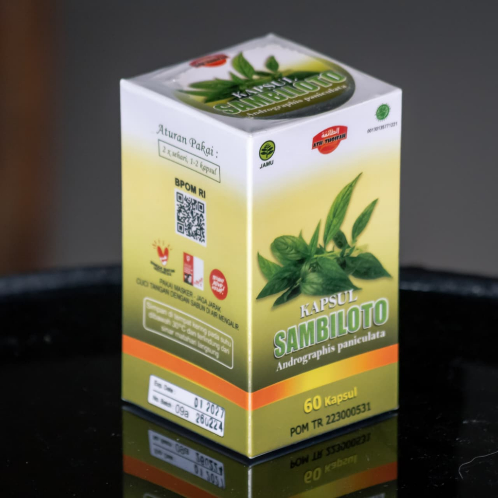Kapsul Sambiloto / Samiloto Obat Herbal Ekstrak POM BPOM.