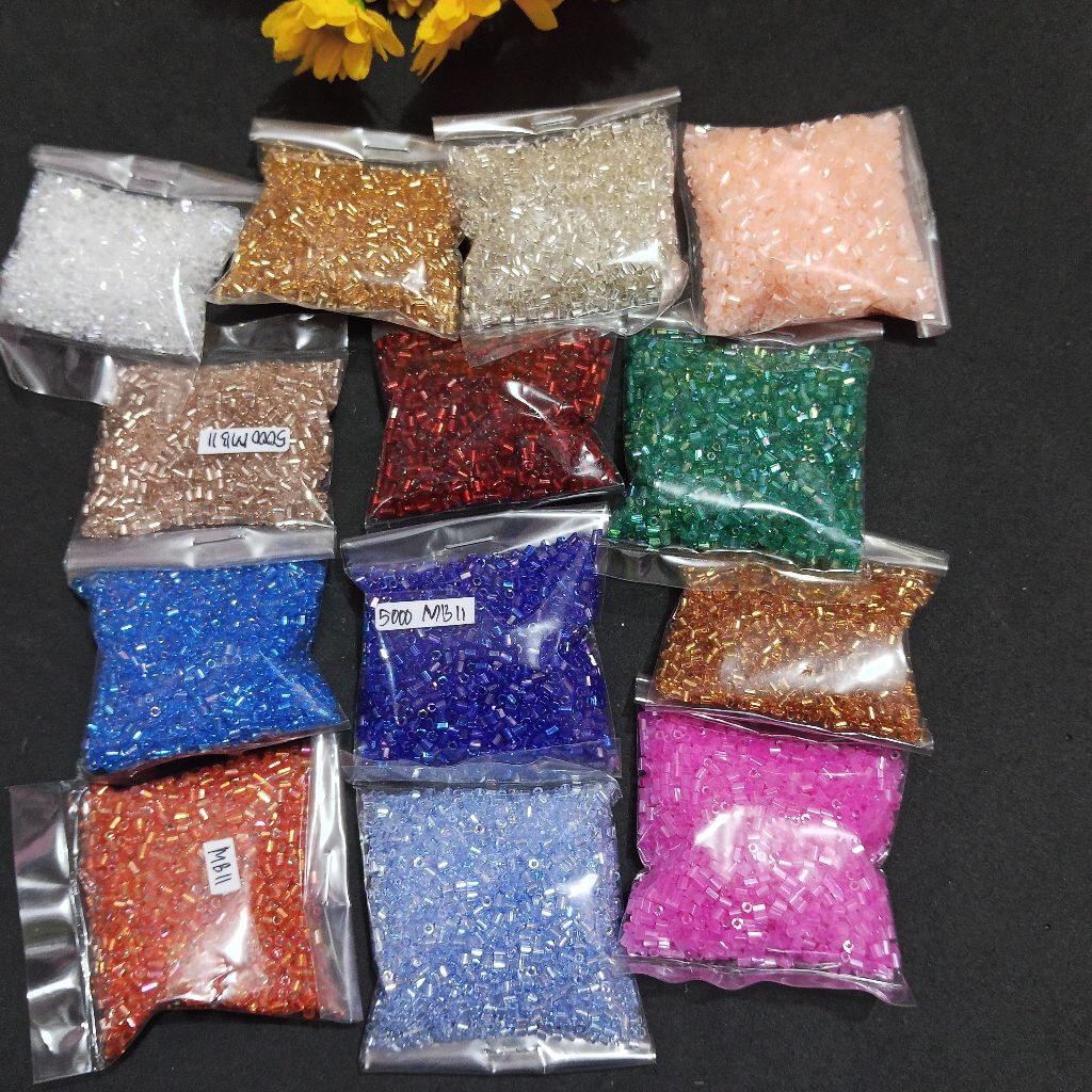 (Batam) Manik Payet Bambu 11/0 (2mm) / Payet Tebu / Payet Patahan / Payet Baju / Payet Kebaya