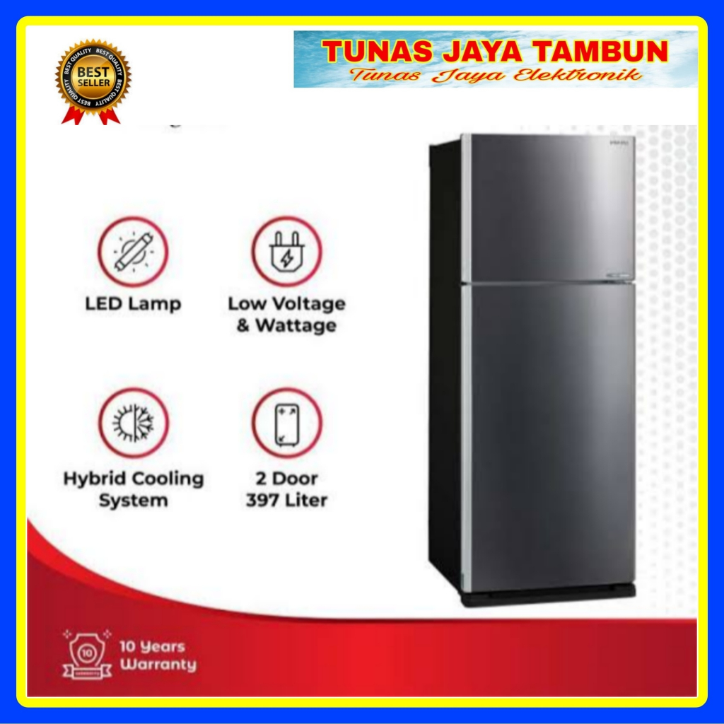 KULKAS SHARP SJ-IG 470 M-DS / KULKAS SHARP 2 PINTU 397 LITER INVERTER / SHARP SJ IG 470 M DS