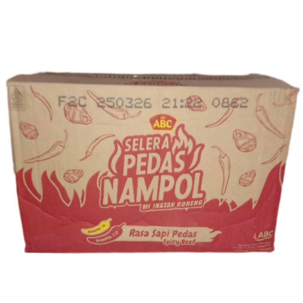 ABC Mie Goreng Selera Pedas Sapi Pedas 1 Dus, ABC Mie Goreng Selera Pedas Ayam Pedas 1 Dus, ABC Sele