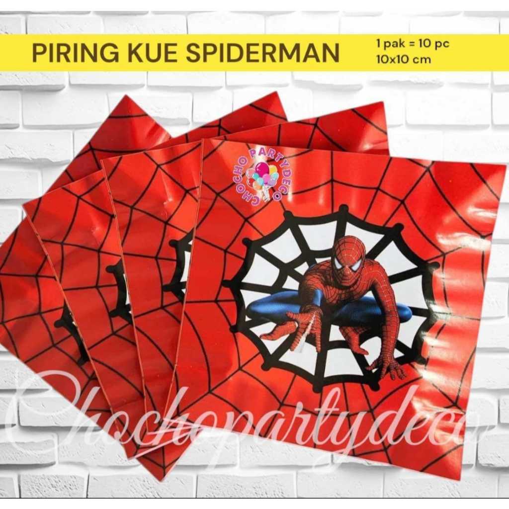 Piring Kue SPIDERMAN / Piring Kue Ulang Tahun SPIDERMAN