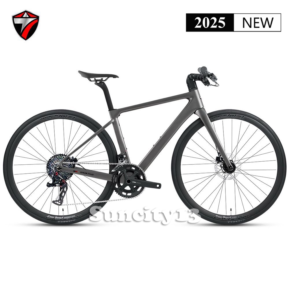 Sepeda Twitter Stealth Pro Carbon Flatbar FULL HYDRAULIC Disc Brake Full Inner Cable Roadbike