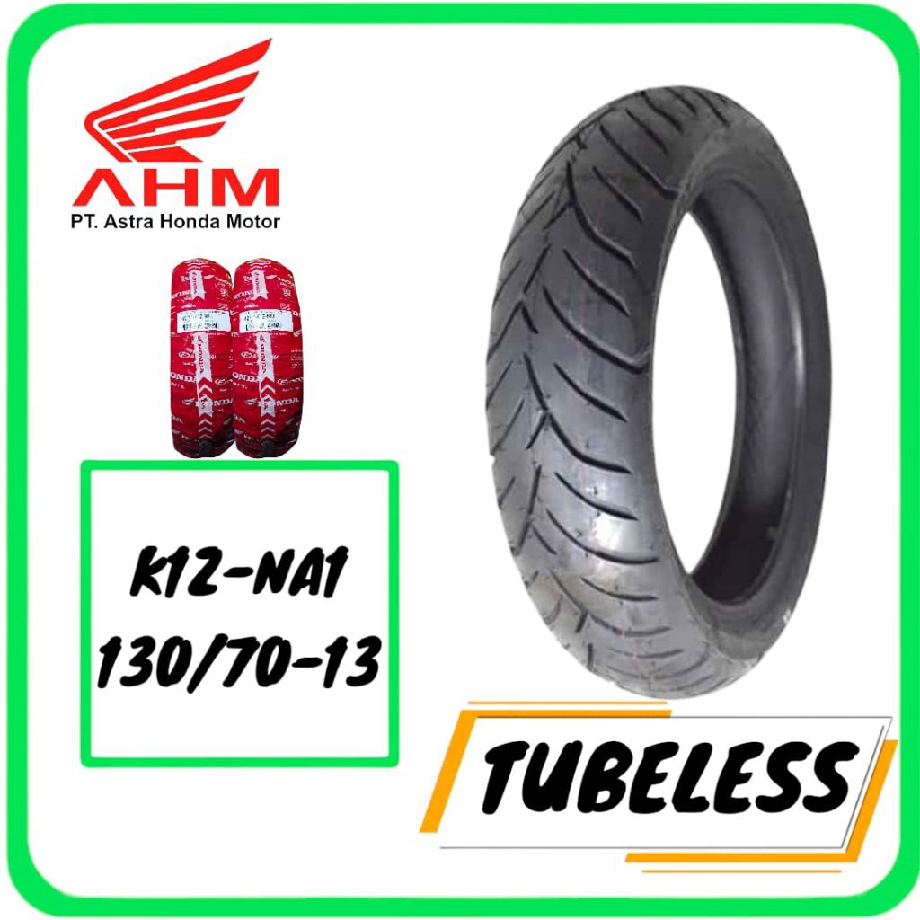BAN TUBELESS FEDERAL K1Z-NA1 130/70-13 (PCX 160 BELAKANG) ORIGINAL AHM