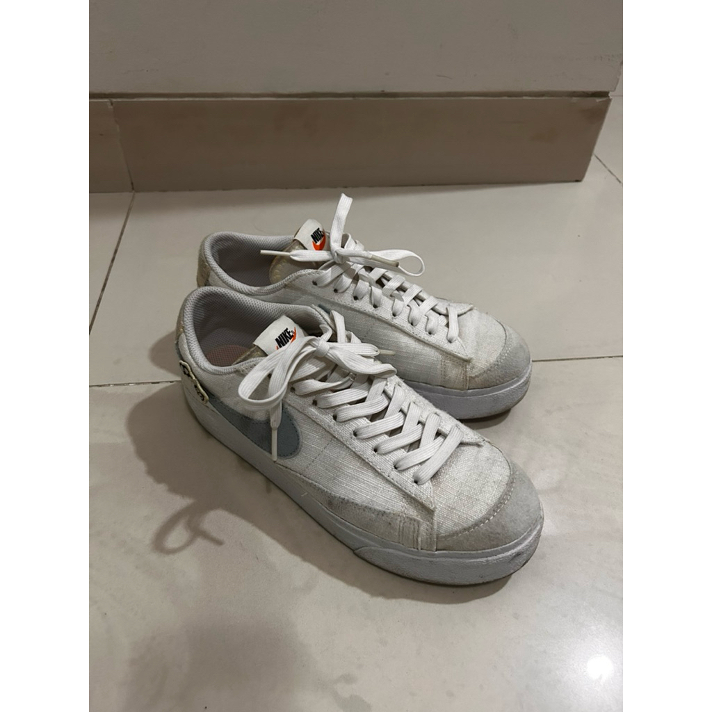 Nike Blazer Low Platform White Blue