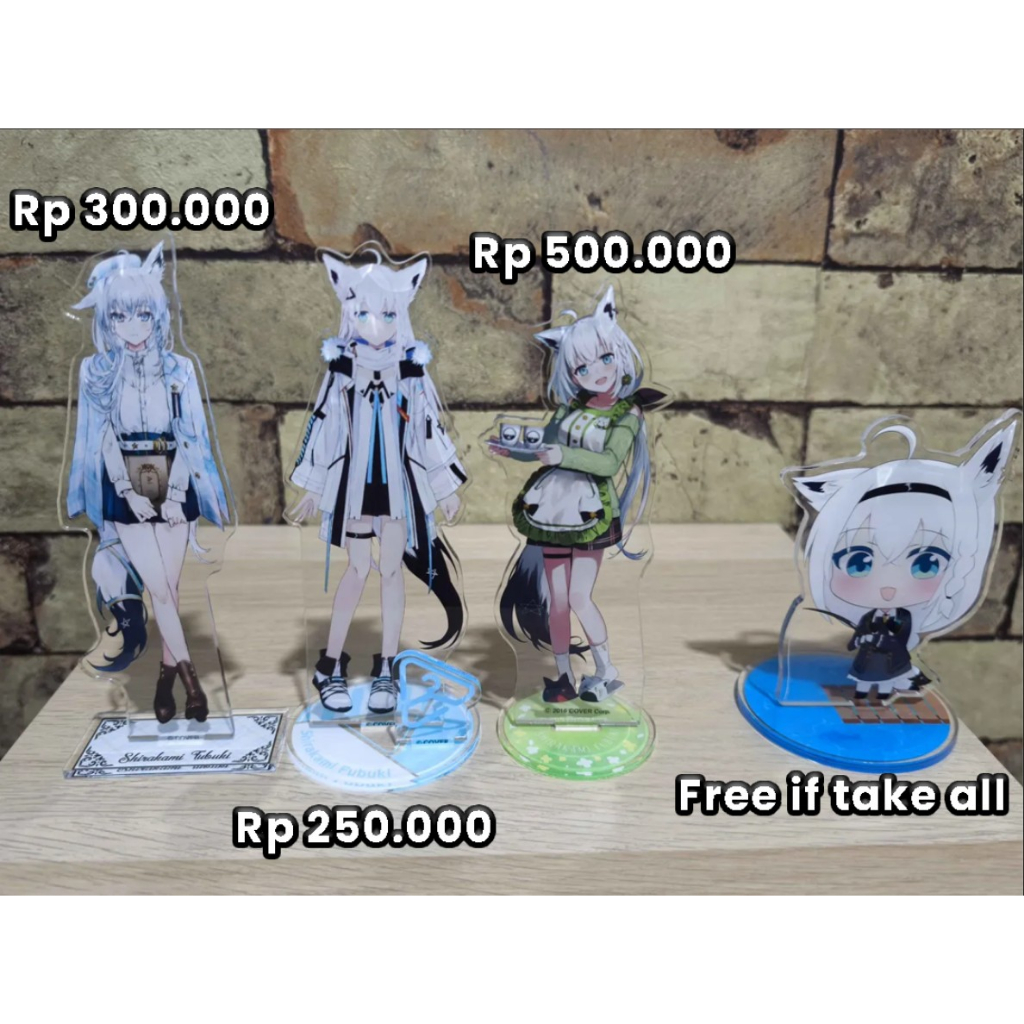 Akrilik Standee Shirakami Fubuki hololive