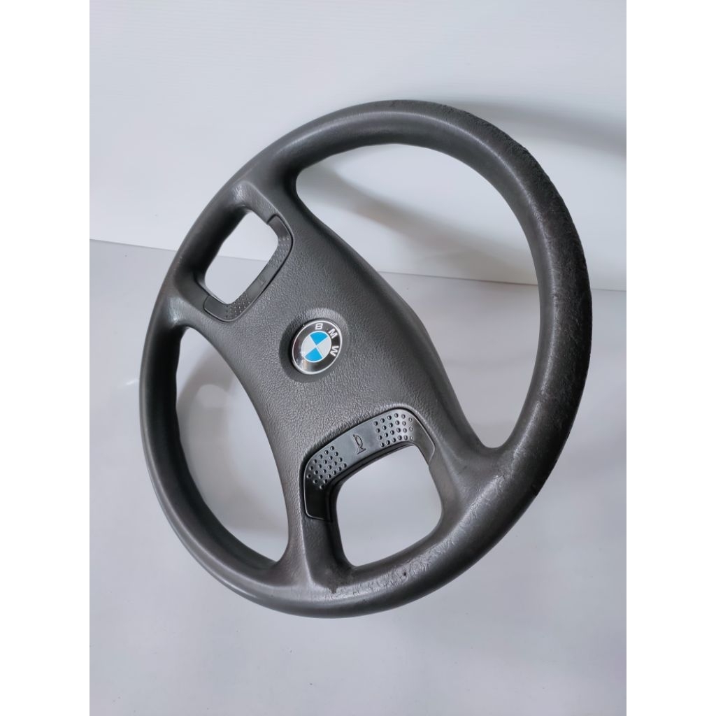 Stir mobil BMW E36 original copotan wheel stier bmw e36 non airbag setir daun bmw klasik part interi