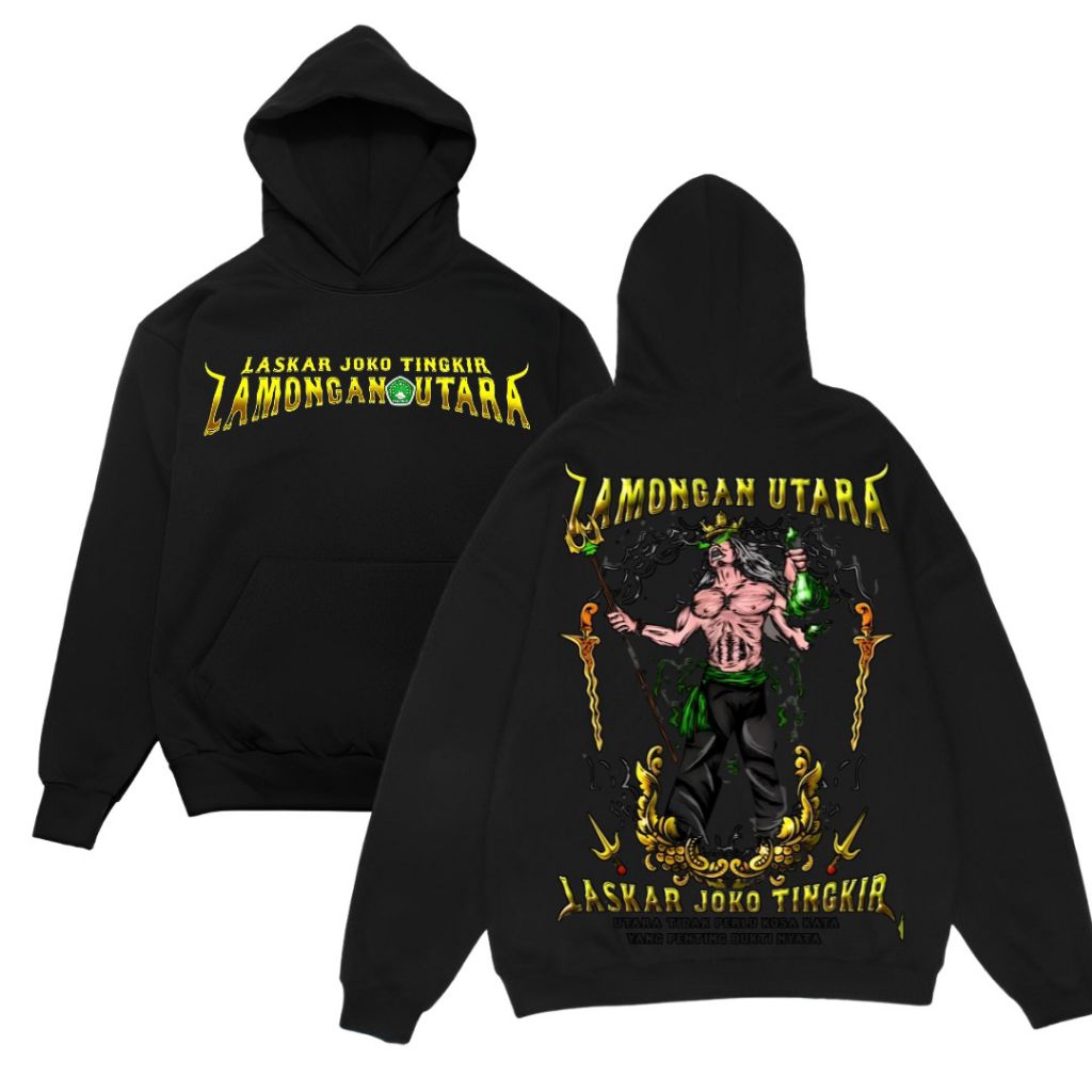 Hoodie laskar Joko tingir Lamongan utara - Hoodie laskar Joko tingir Lamongan utara warna hitam