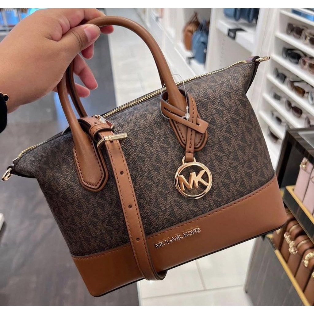 MK Signature Hyde Small Satchel Bag