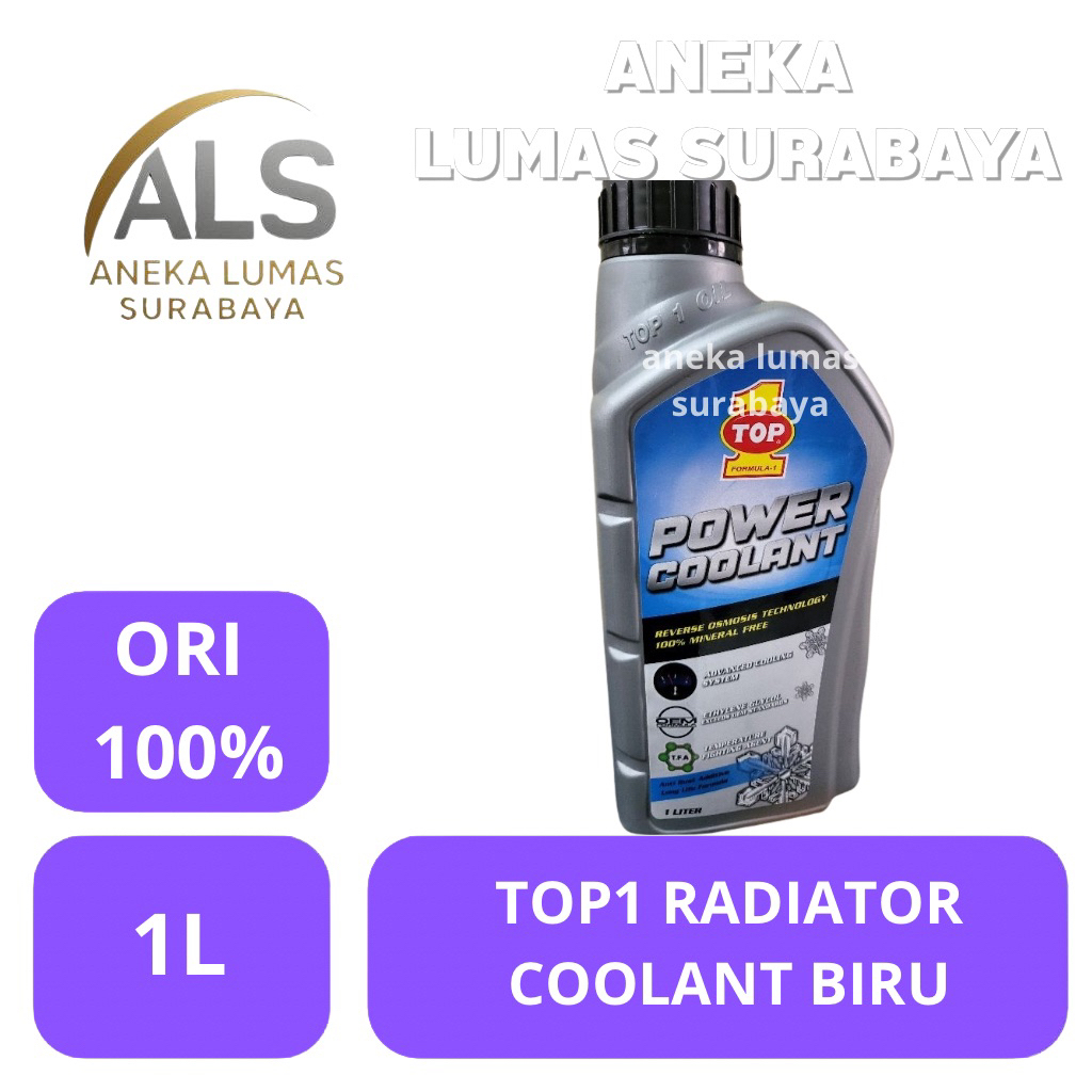 Top 1 Radiator Coolant Biru 1L / Air Radiator Coolant top1