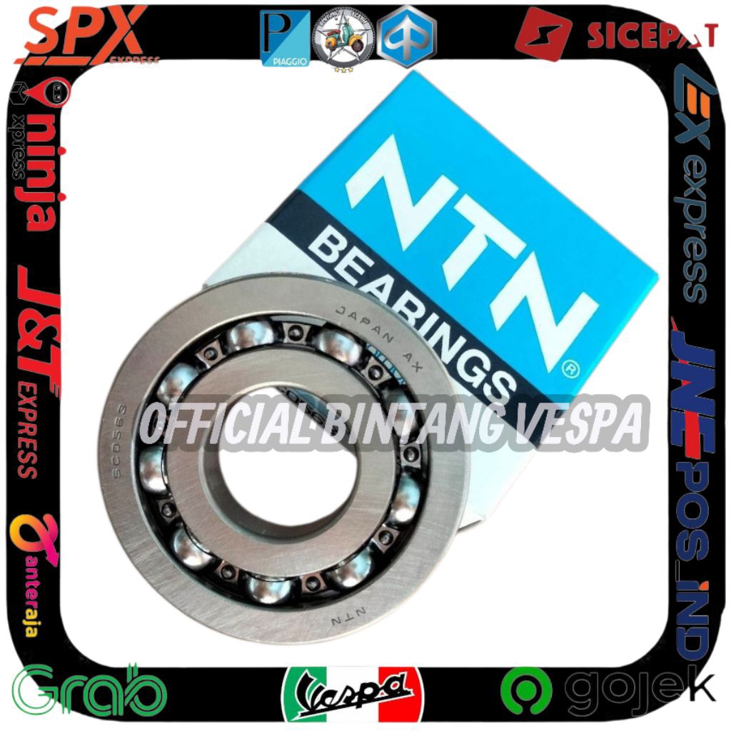 Bearing Laher kruk as vespa super sprint px excel exlucive merk NTN japan