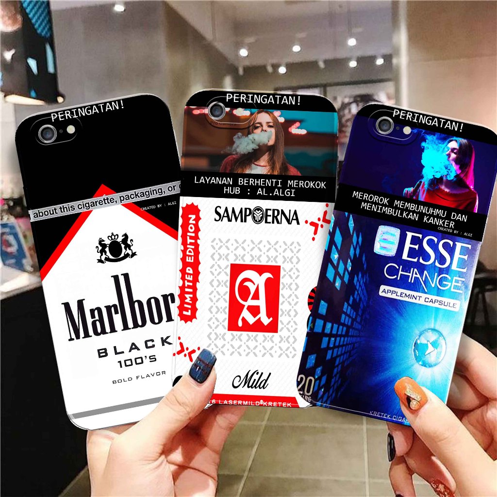 Softcase Untuk Iphone 6 / Iphone 7 - Softcase Gambar Fashion Printing { Rokok Limited Edition Terbar