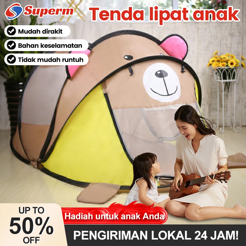TERLARIS Tenda Anak/Tenda Camping Anak Lipat Mainan/Tenda Anak Karakter /TENDA CAMPING ANAK LIPAT/