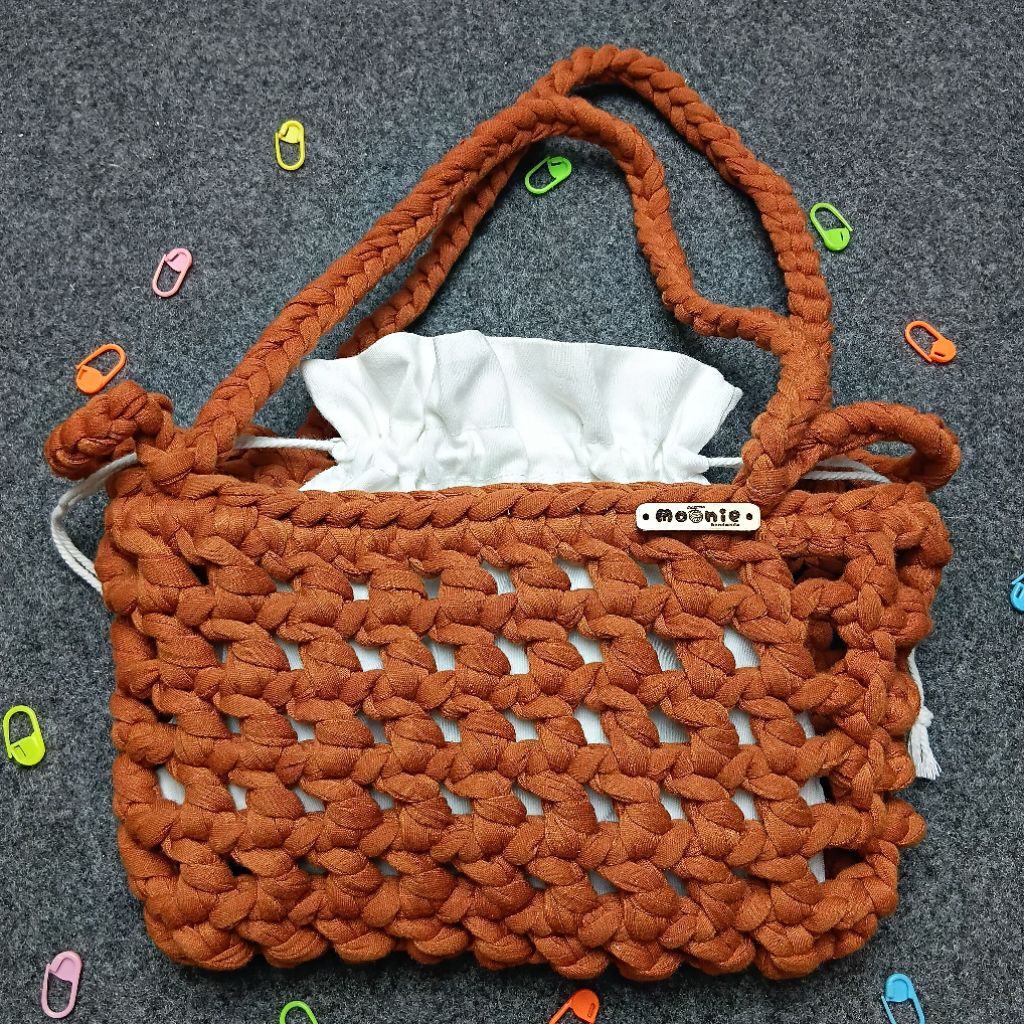 [READY] netbag crochet tas selempang rajut mengait tas wanita selempang bahu