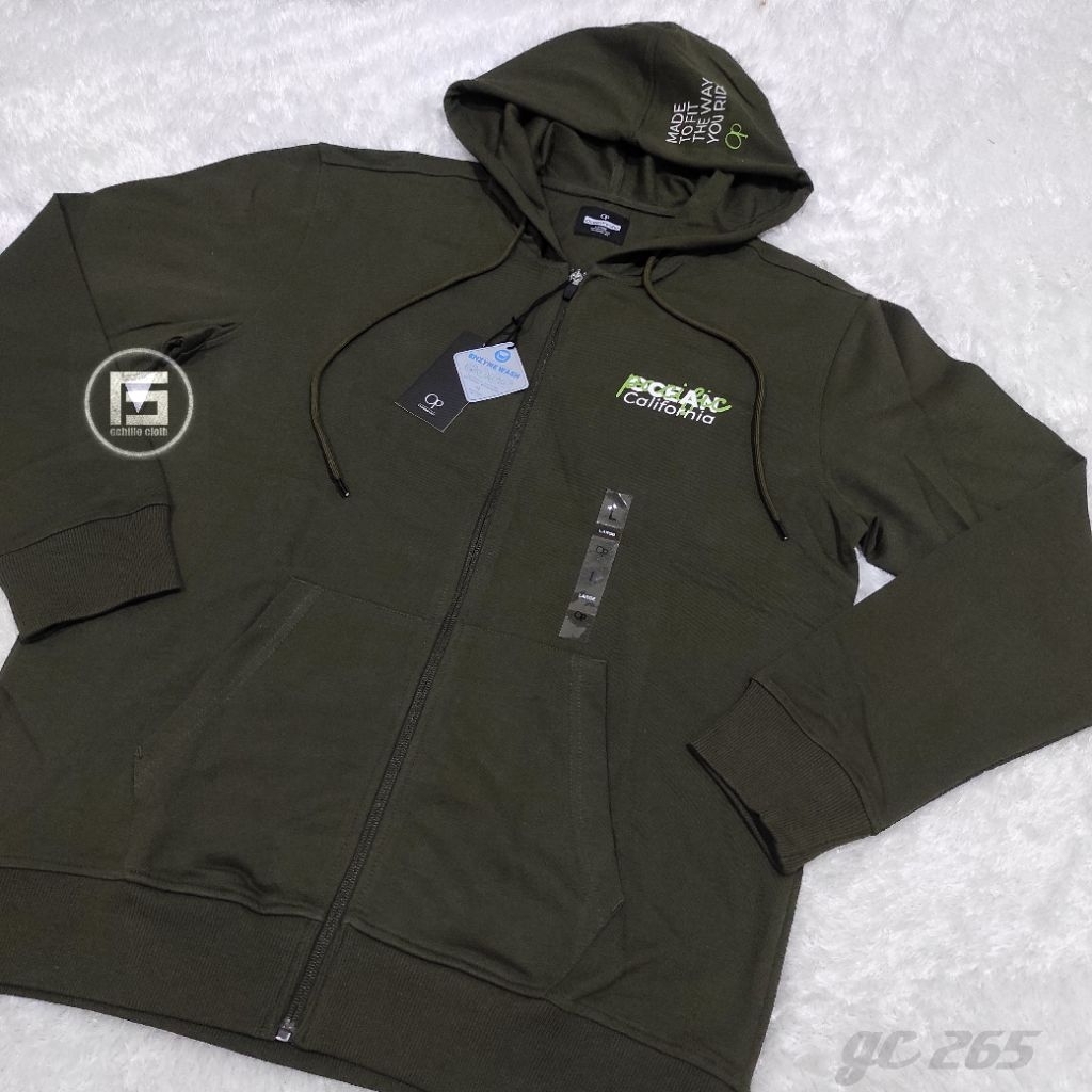 jaket zipper ocean pacific original, L