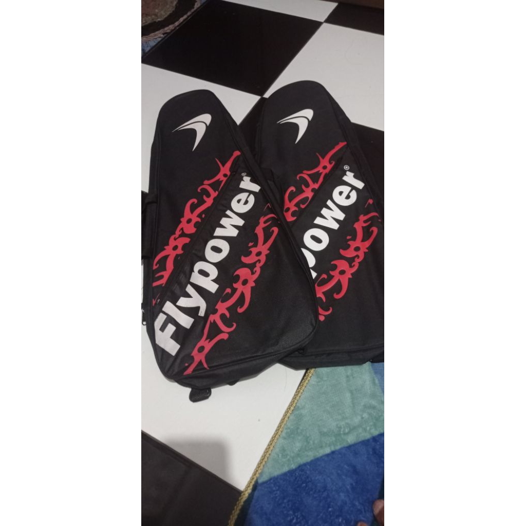 tas raket flypower original new tas raket badminton bulutangkis