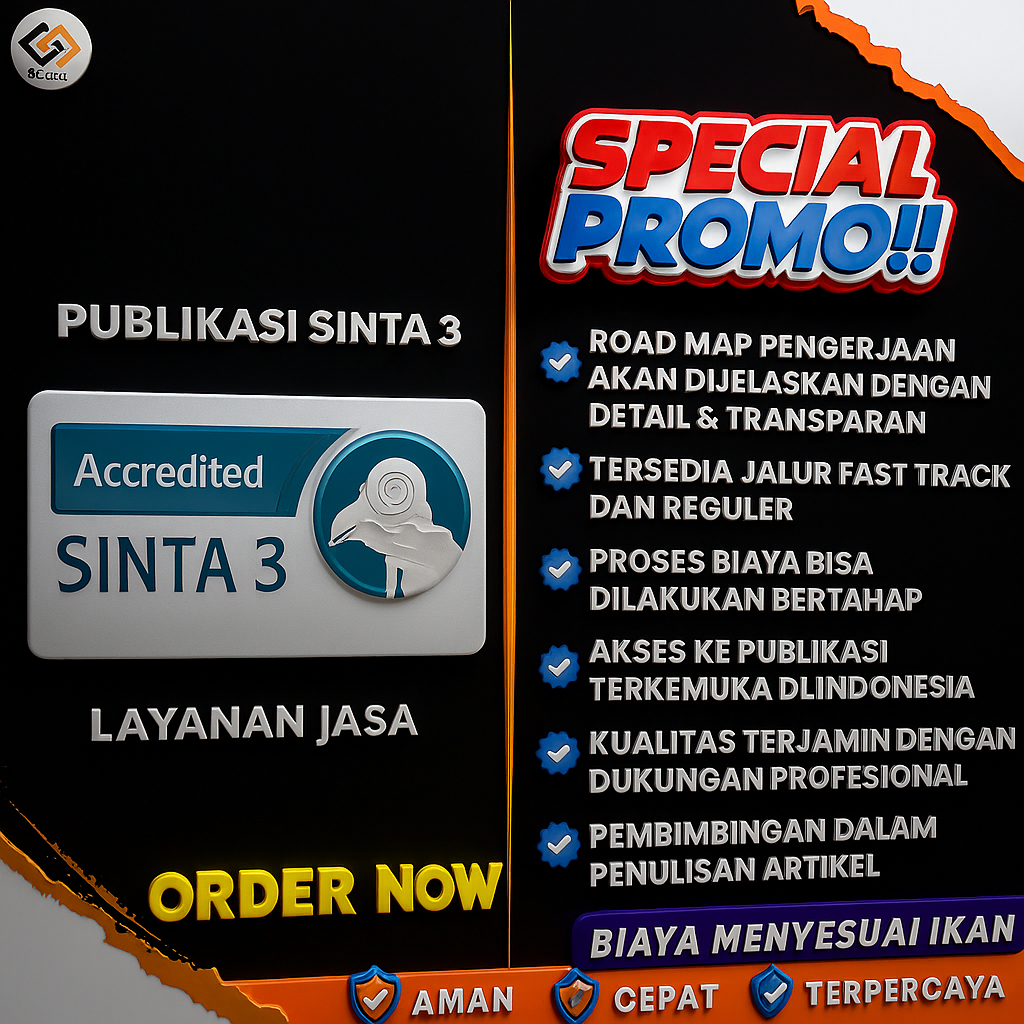 PUBLISH | PENDAMPINGAN | REVIEW | LOA | SUBMIT JURNAL SINTA 3 : Semua Bidang Ilmu Atau Jurusan