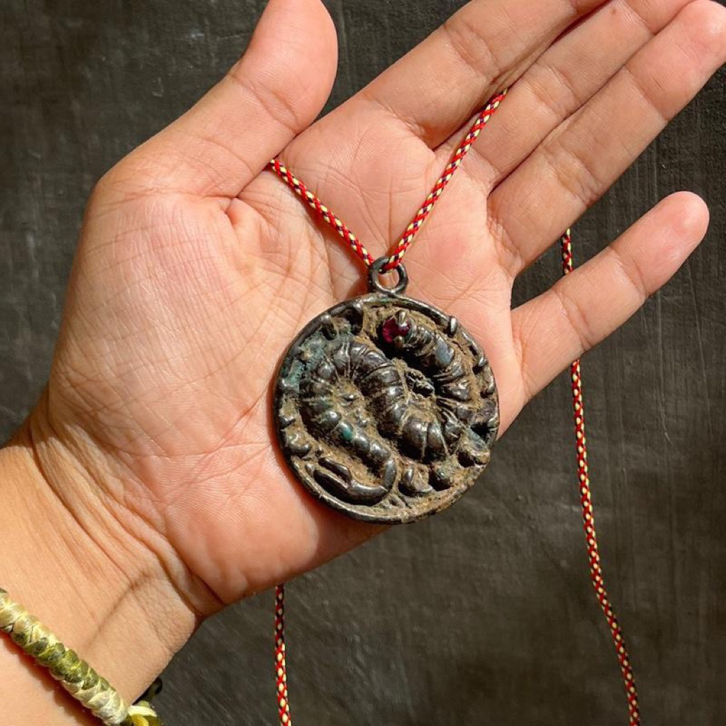 liontin lipan lawasan antik free tali kalung - liontin majapahit - liontin bandul kalung