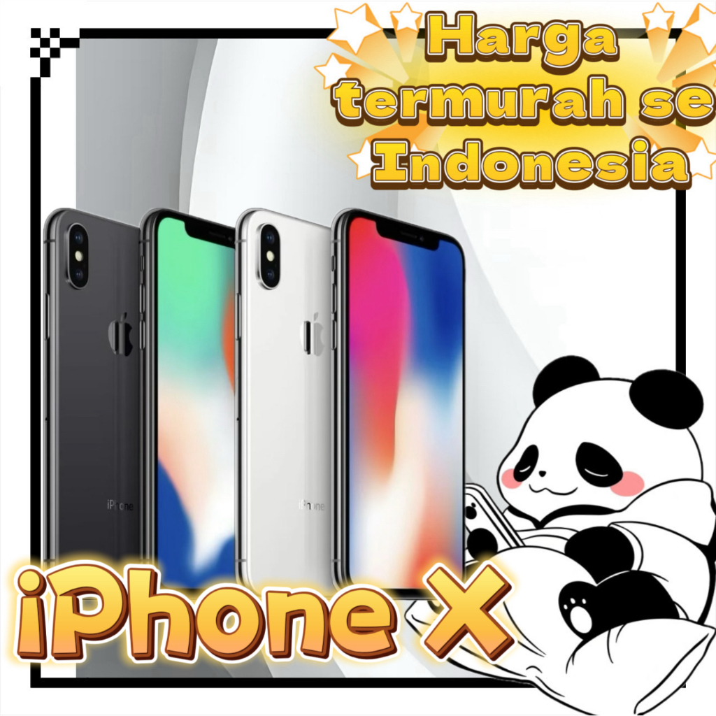 iPhone X Bekas Mulus 99% | 64GB / 256GB | Fullset Ori | Face ID On | Garansi Toko