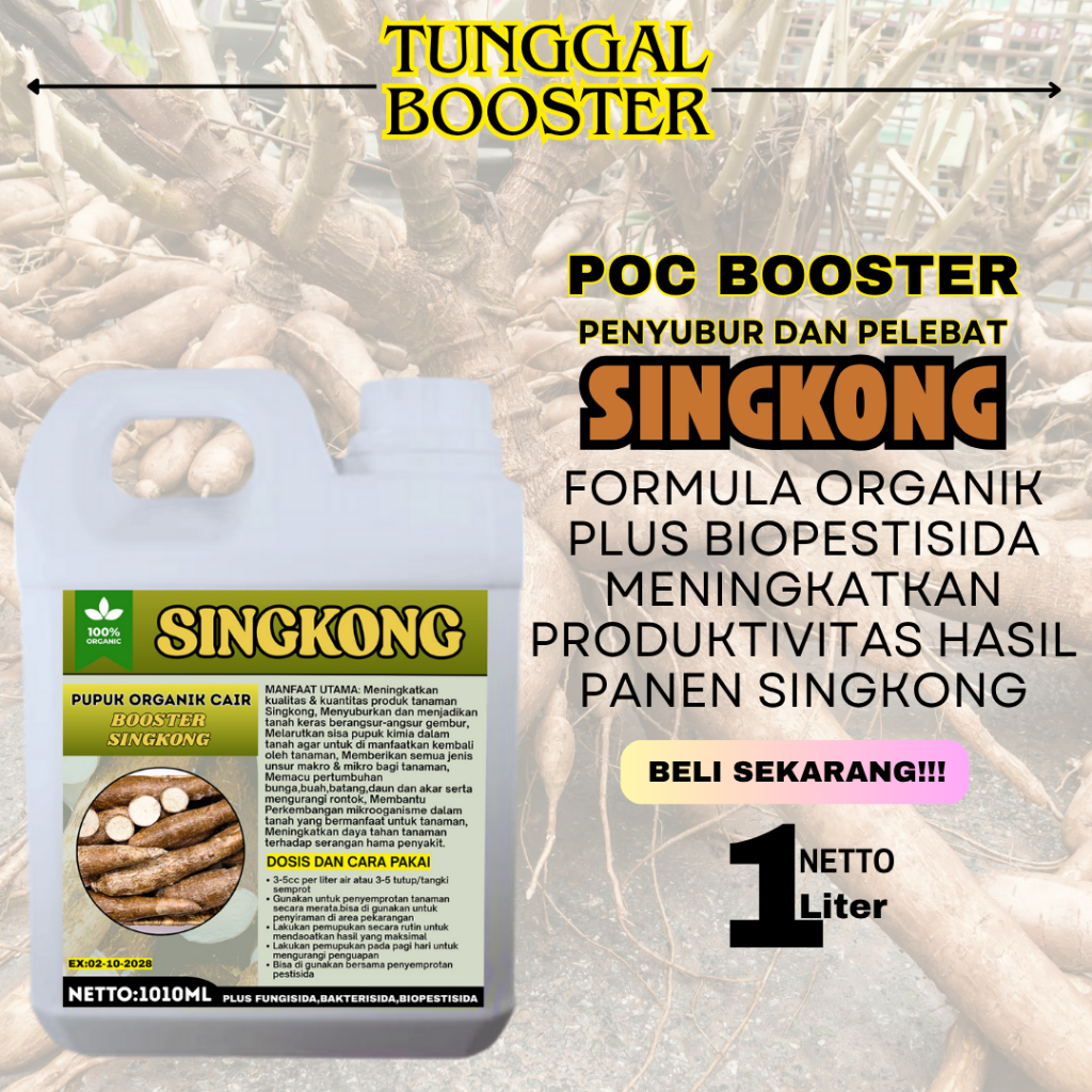 Pupuk Organik cair Tanaman Singkong/pupuk pelebat singkong/pupuk penyubur dan perangsang singkong/pu