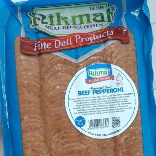 Beef Pepperoni Nikmat 250 gr (PT. Soejasch)
