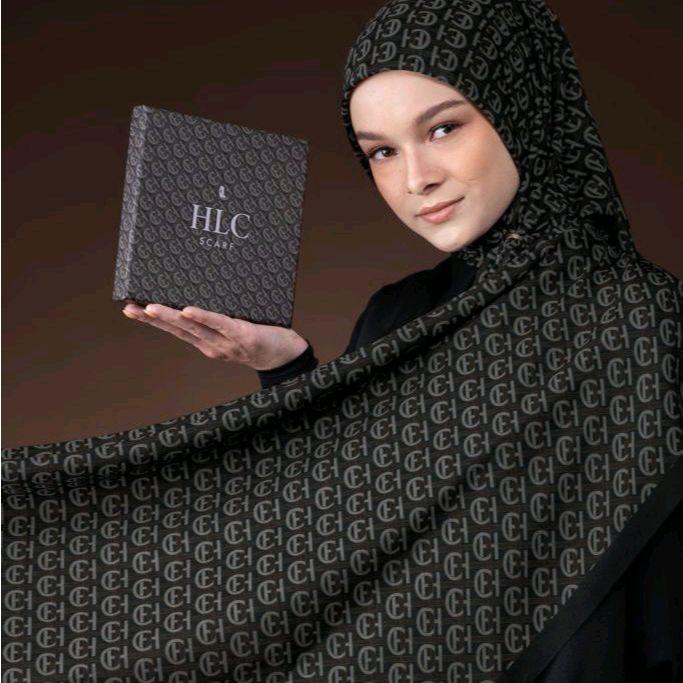 Heylocal HLC scarf printed monogram - coal black