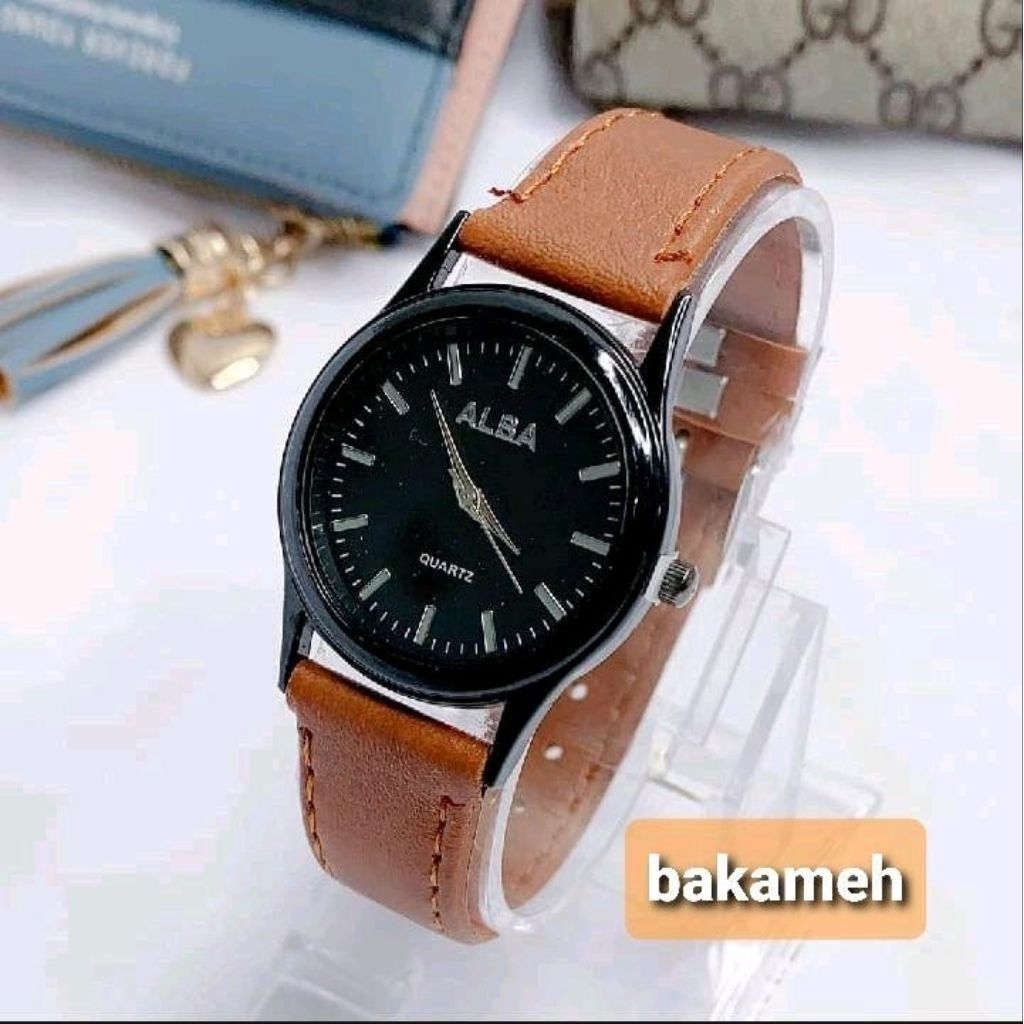 (B-FFWATCH)Jam tangan wanita tali kalep mini alba/jam tangan fashion wanita/analog terlaris bisa COD