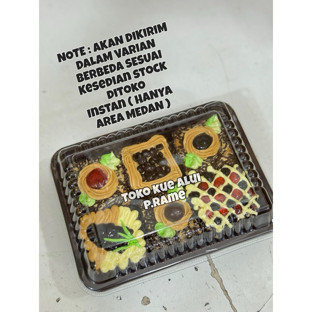 ( Khusus Instan Medan ) Cake Mini Moka Segi Ceres / Mini Cake Moka Segi Ceres (6bh)