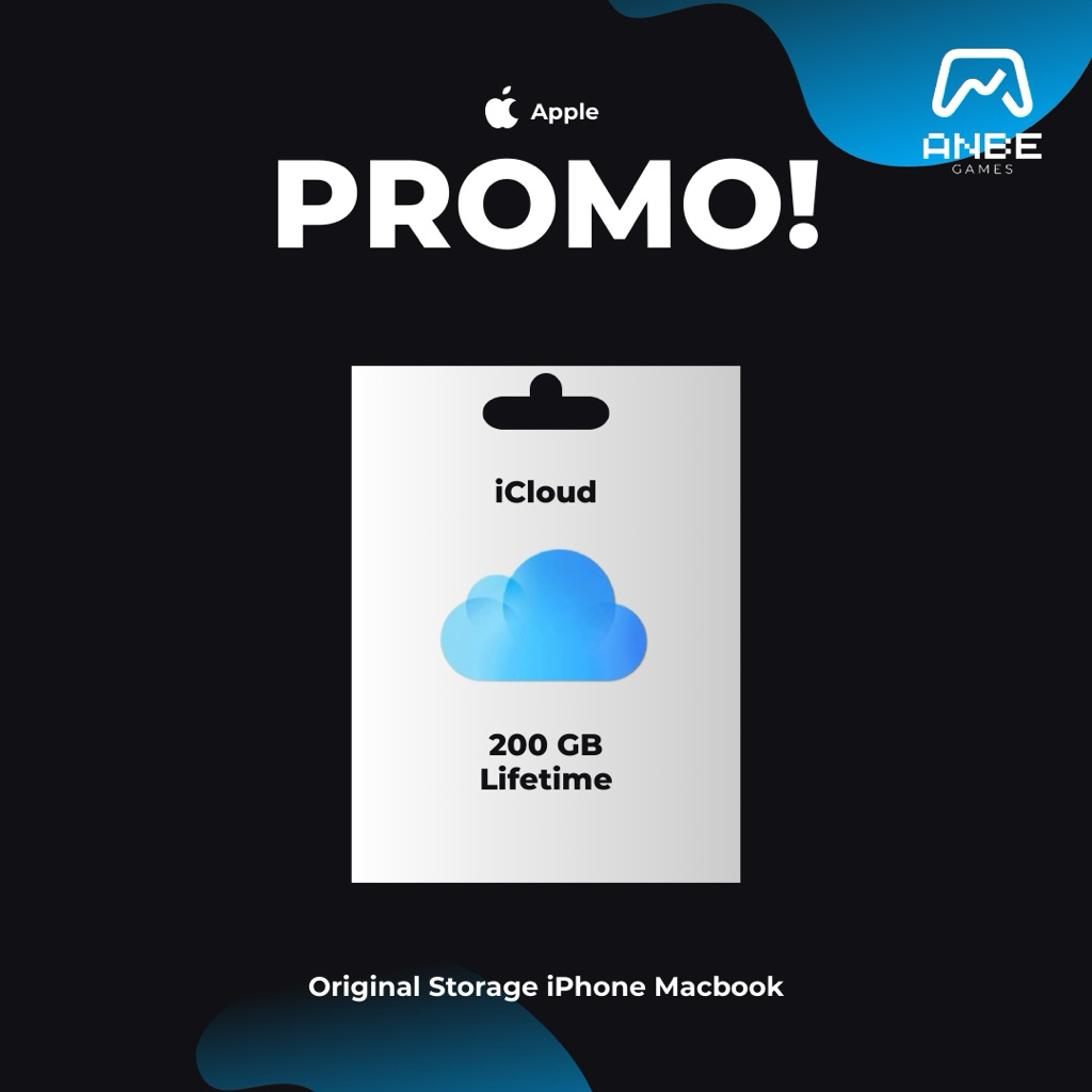 iCloud 200 GB Lifetime | Permanen Original Storage iPhone Macbook