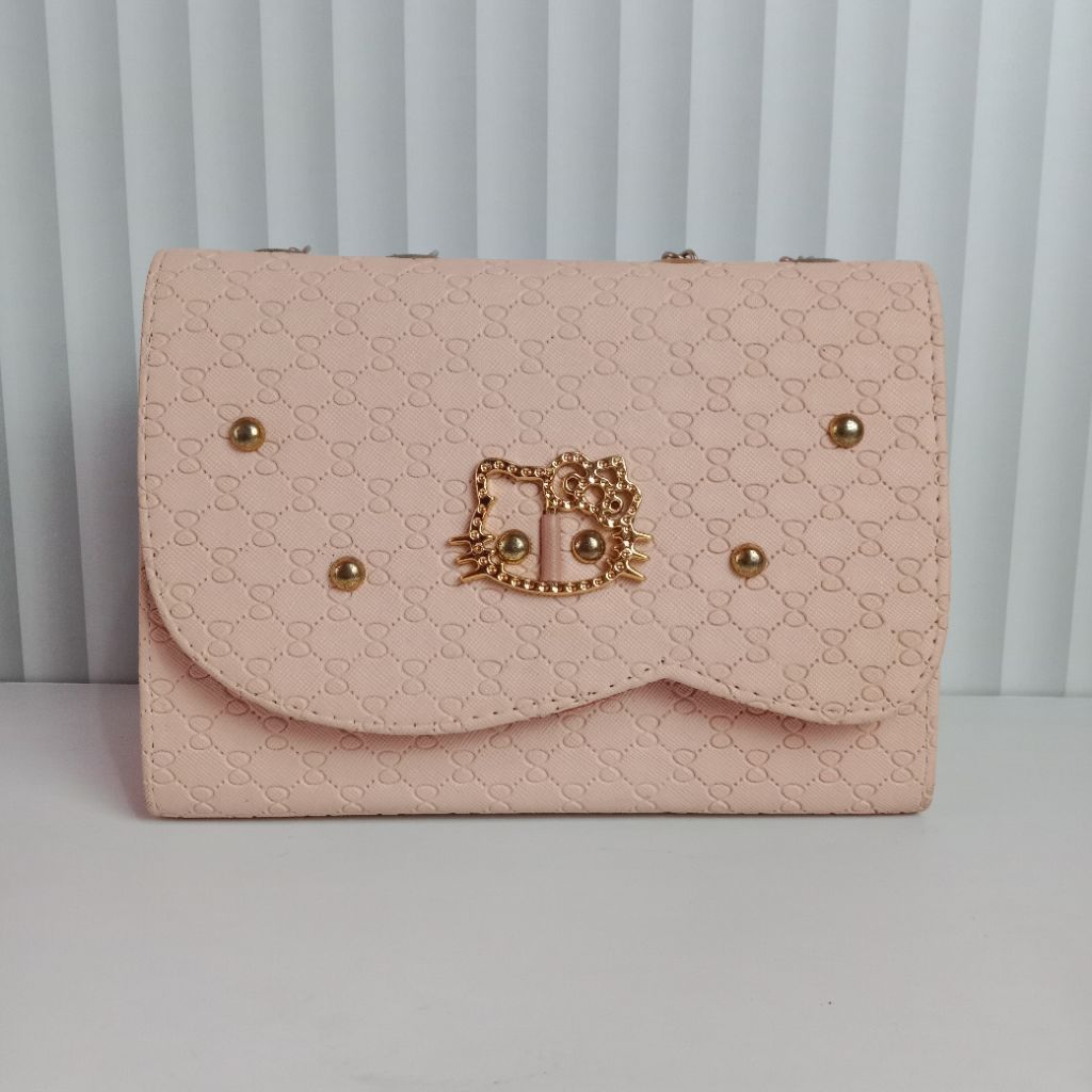[PRELOVED] Tas Selempang Slingbag Hello Kitty Peach