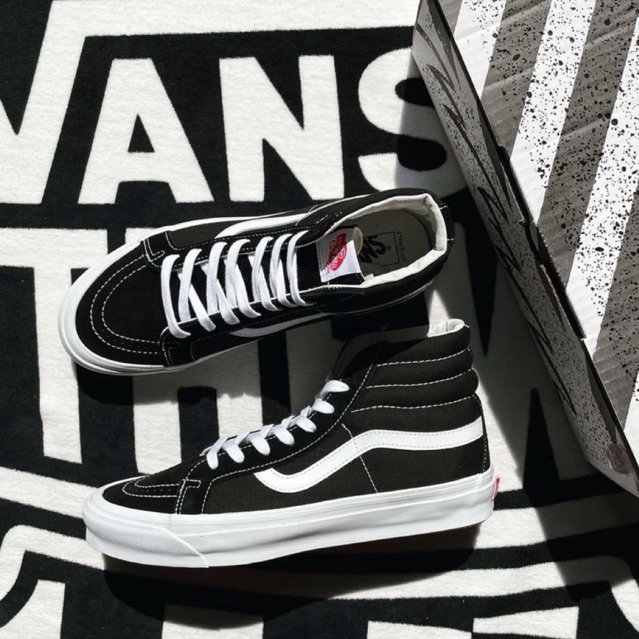 Vans Sk8 Hi Vault OG SS2020 Black White Original Resmi Navya