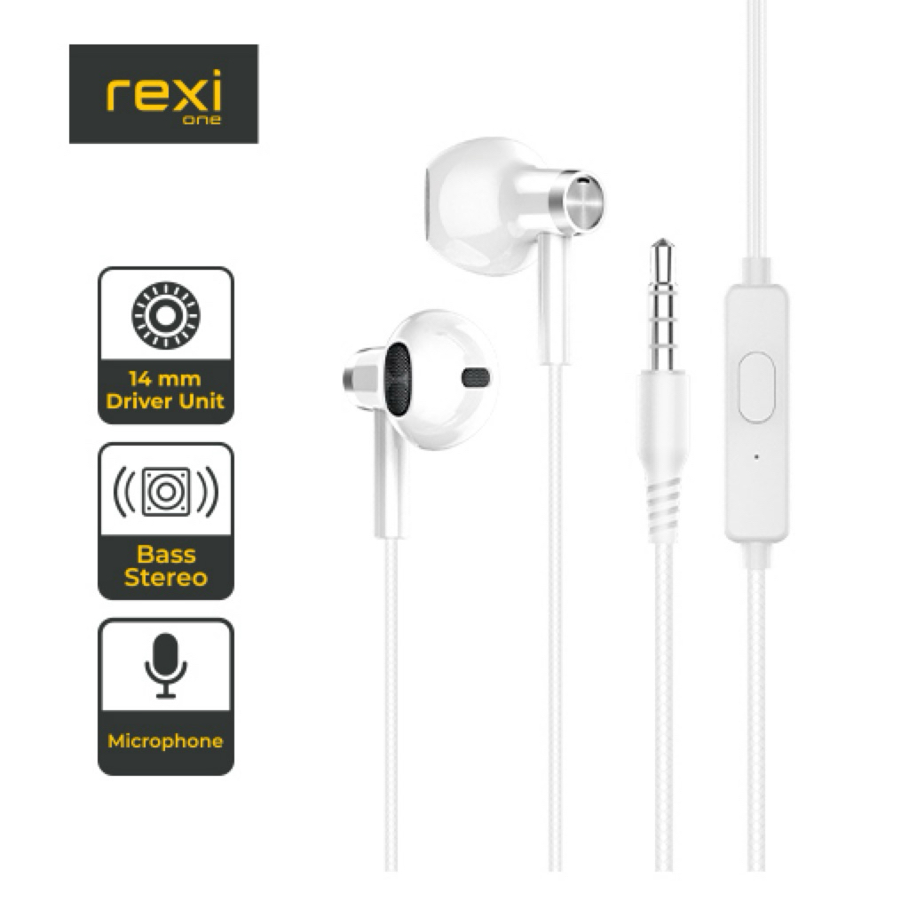 Rexi AS05-Kx Earphone Wired Bass Stereo , Headset Stereo Bass As05k