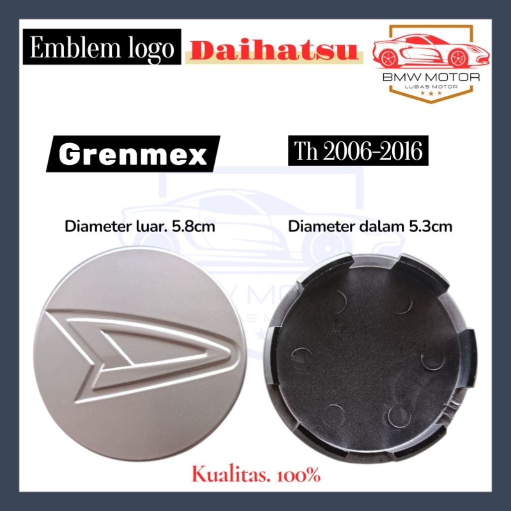 tutup dop roda velg mobil grenmax Xenia luxsio terios
