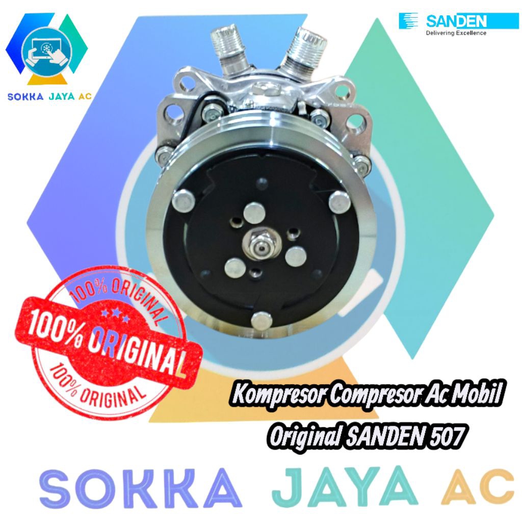 Kompresor Compresor Ac Mobil Original SANDEN 507