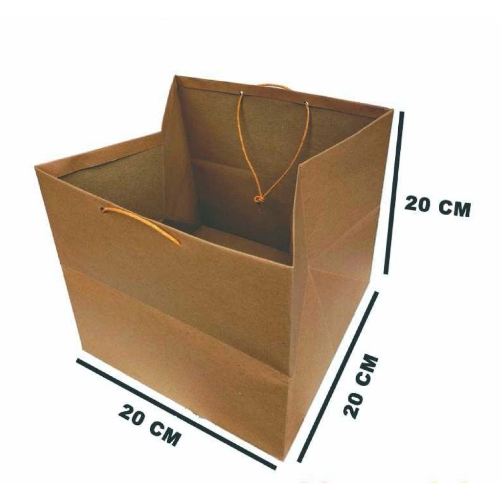 Paper Bag Ukuran 20x20x20 cm