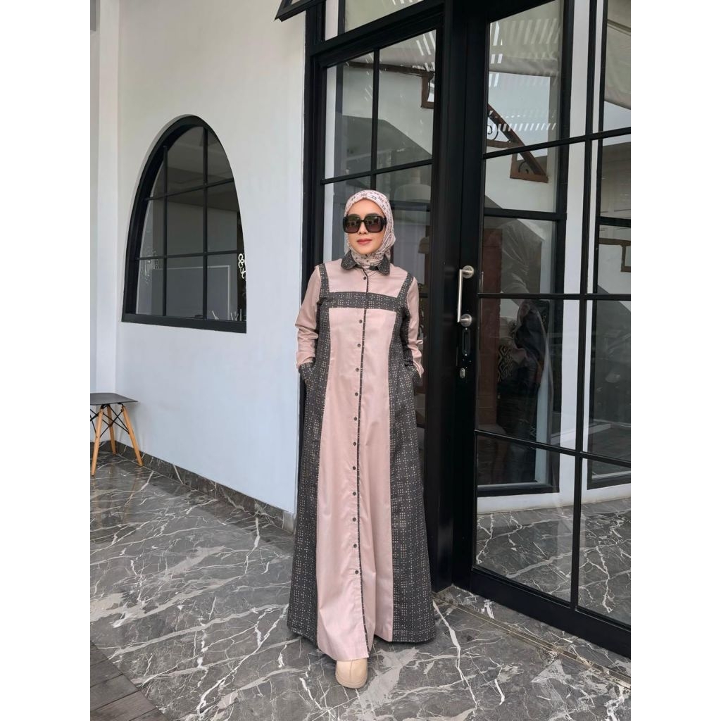 Estella Dress by korina,gamis korina, gamis motif,gamis cantik, gamis simple