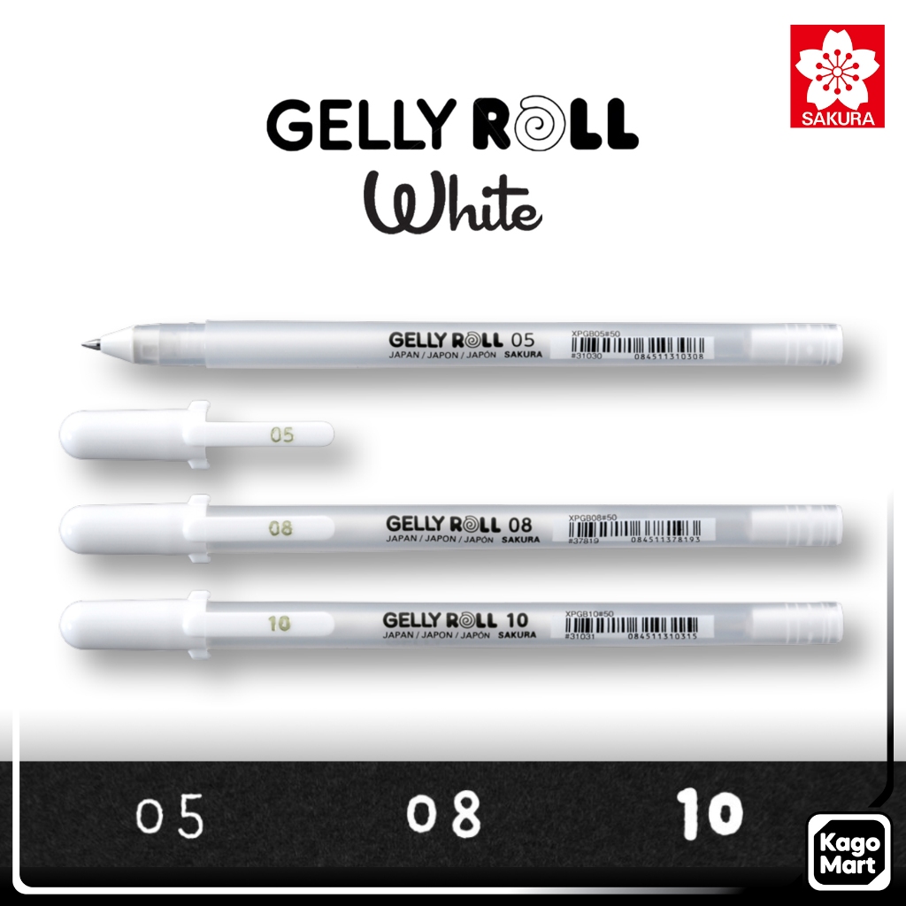 

Sakura Gelly Roll White Gel Pen Pulpen Warna Tinta Putih