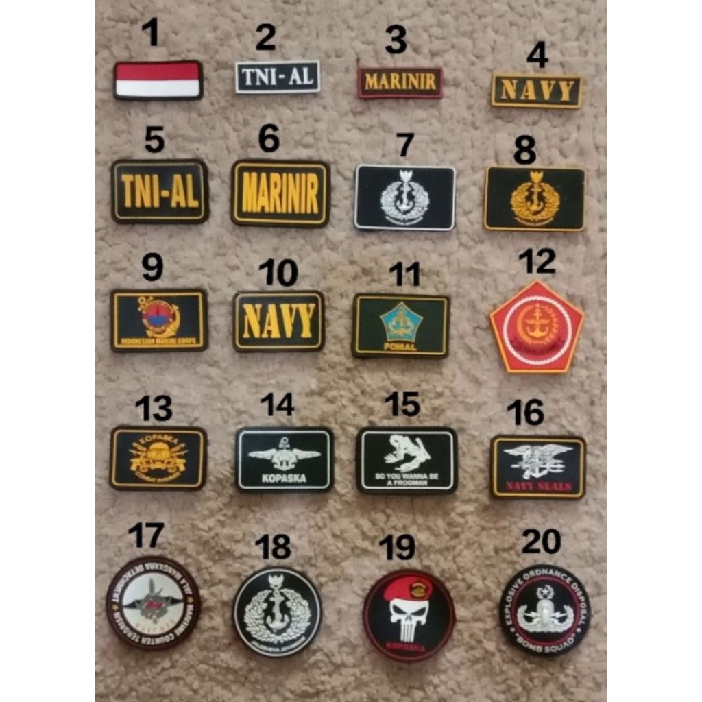 Logo Rubber patc TNI AL