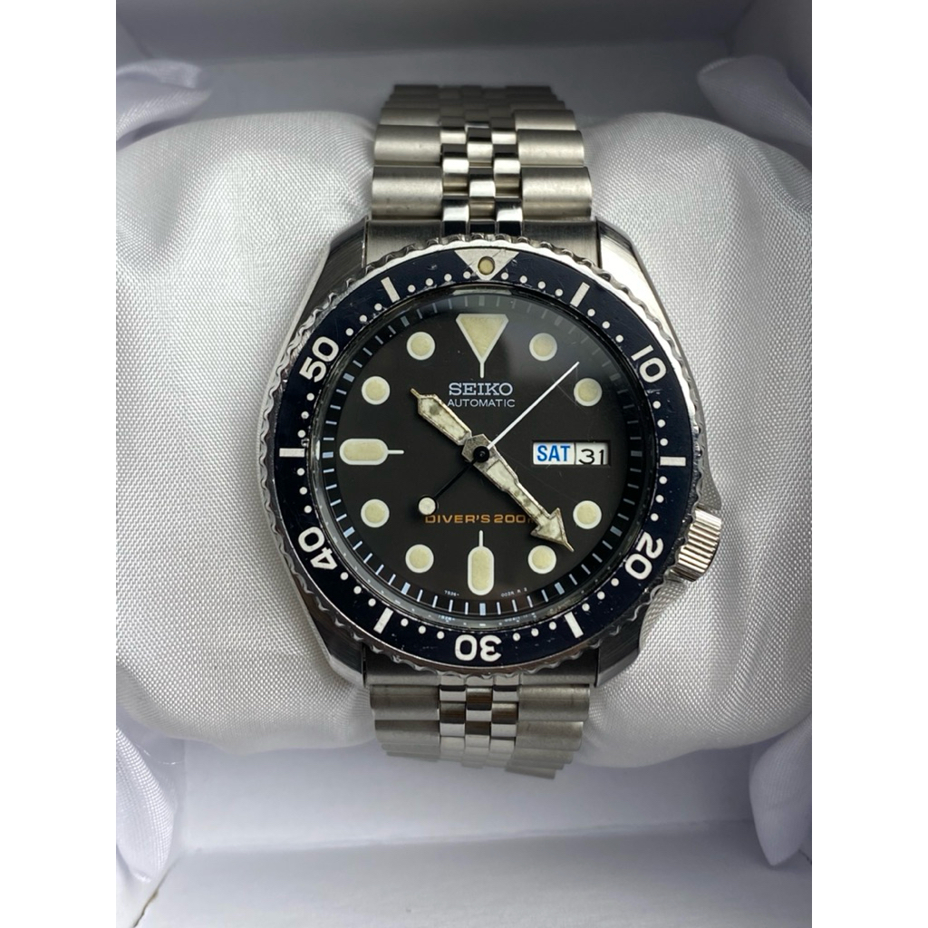 Seiko 2nd Original SKX007 Black Diver's Dim ±43x46 (45+Crown)