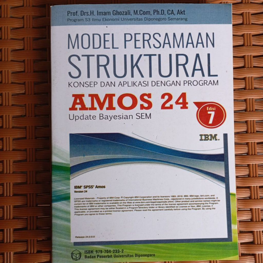 MODE PERSAMAAN STRUKTURAL AMOS 24 EDISI 7