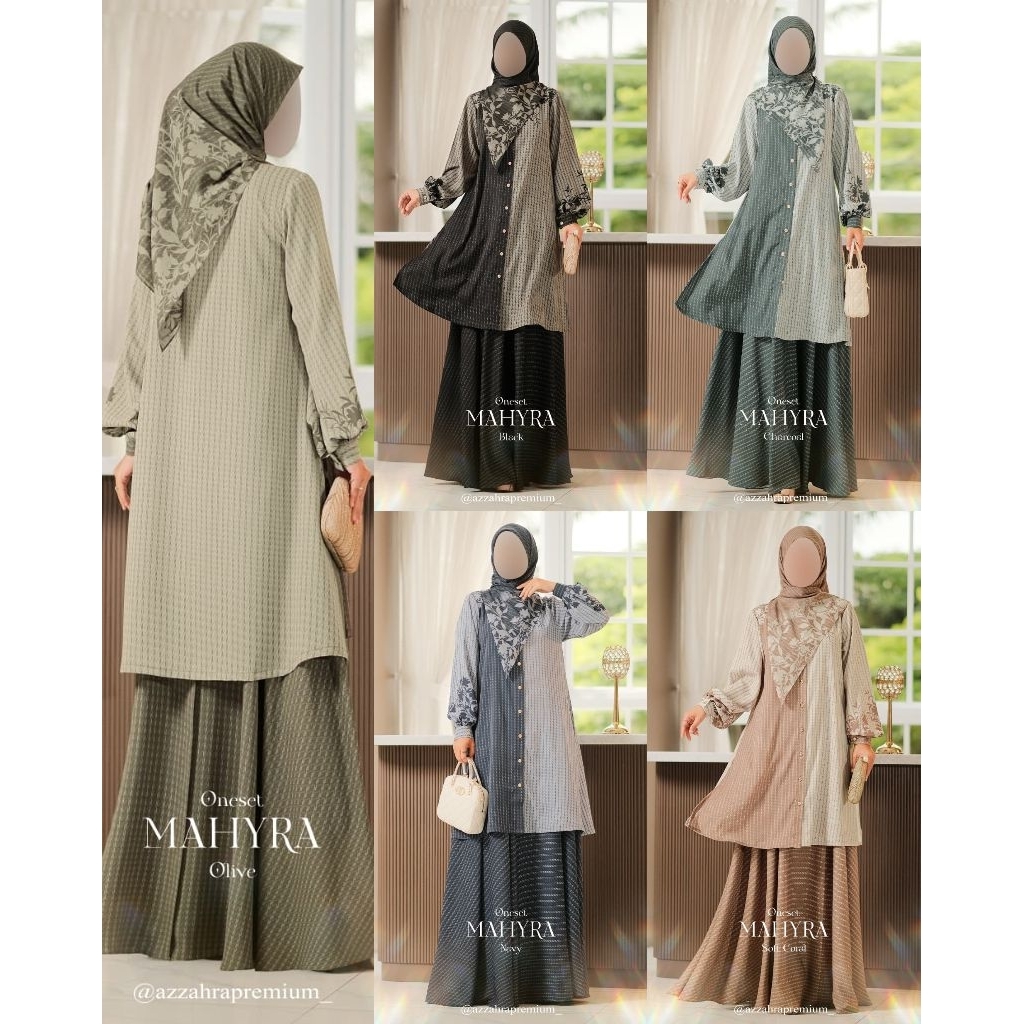 Mahyra One Set Series (Set Lengkap) by Azzahra Premium Syari