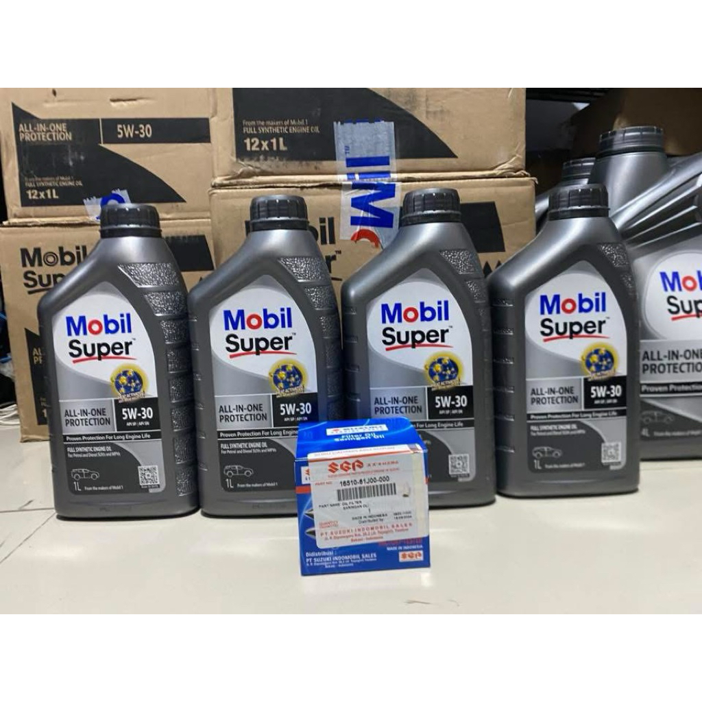 OLI MOBIL SUPER 4L DAN FILTER OLI SGP