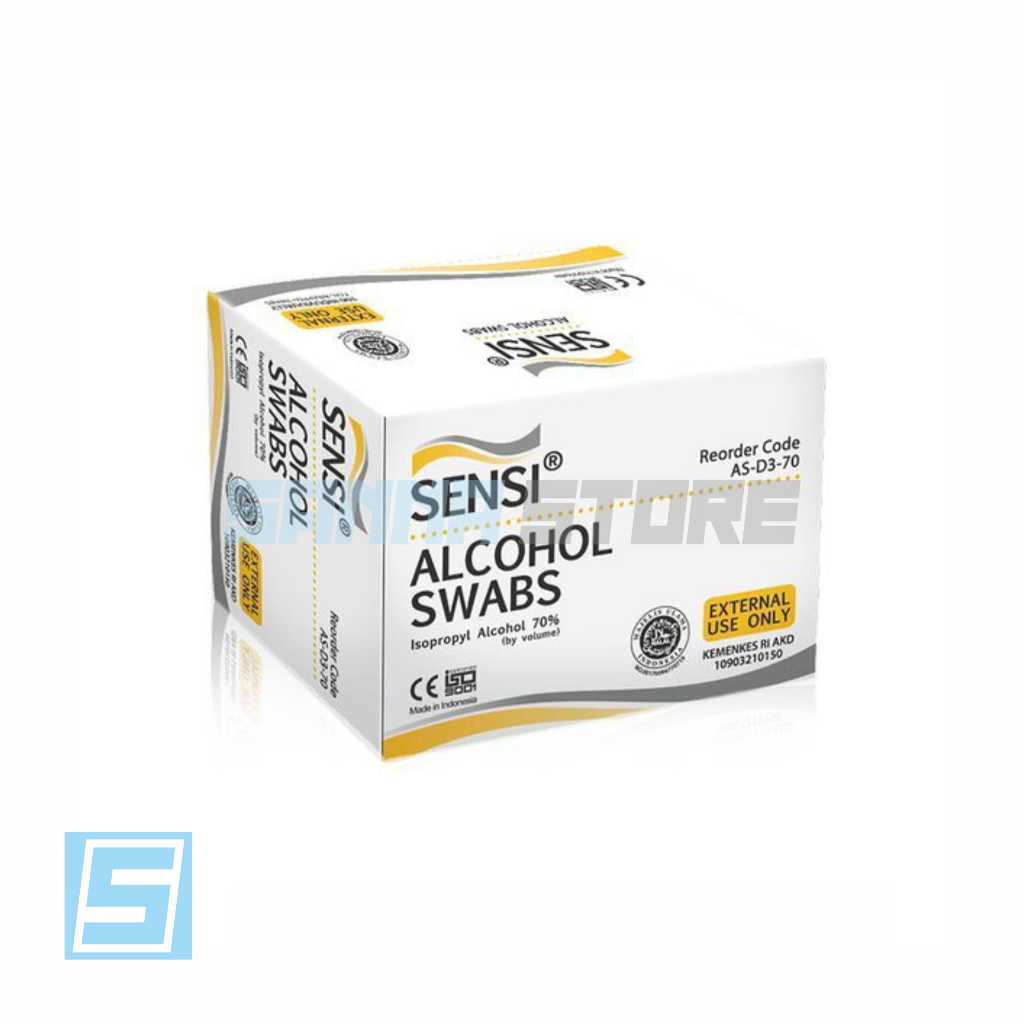 Alkohol Swab Sensi/ Alcohol Swab Sensi isi 100 Pcs