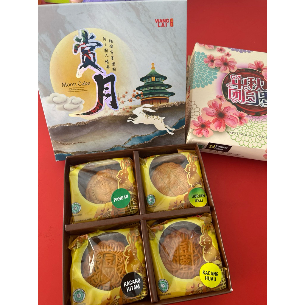 HM - WANG LAI Giftbox Hampers Mooncake Kue Bulan Kue Pie Halal