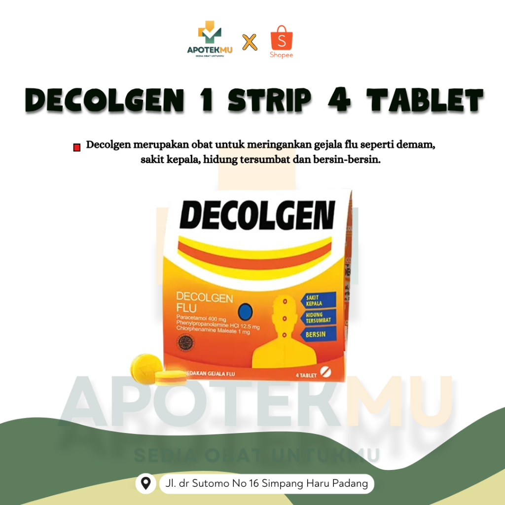 Decolgen Flu & Batuk Strip 4 Tablet