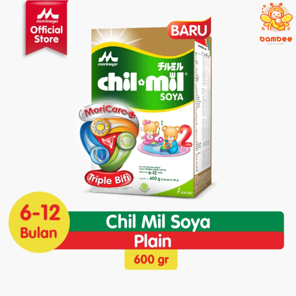 Morinaga Chilmil Soya Susu Formula Bayi Usia 6-12 Bulan 600g